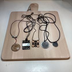 Set Of 5  Modernist Necklaces