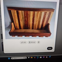 Rustic Wine Rack Glass Storage Handmade 