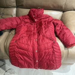 Michael Kors Red Coat Like New xlg 