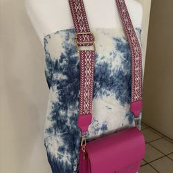 Pink colored cross body bag New!