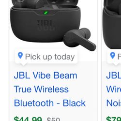 Jbl Earphones/earbuds JBL Vibe Beam True Wireless Bluetooth - Black