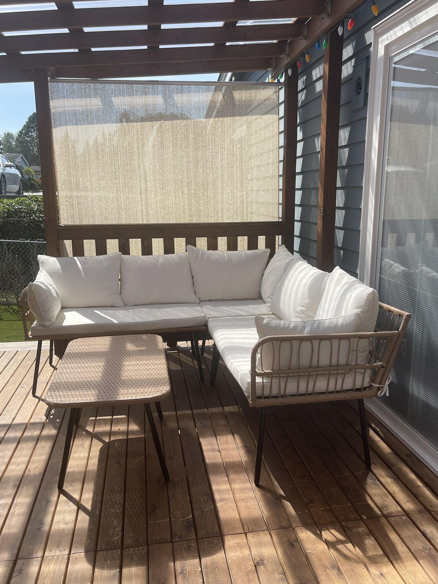 🌿 Gently Used YITAHOME 4-Piece Patio Furniture Set – $300 (Beige) 🌿
