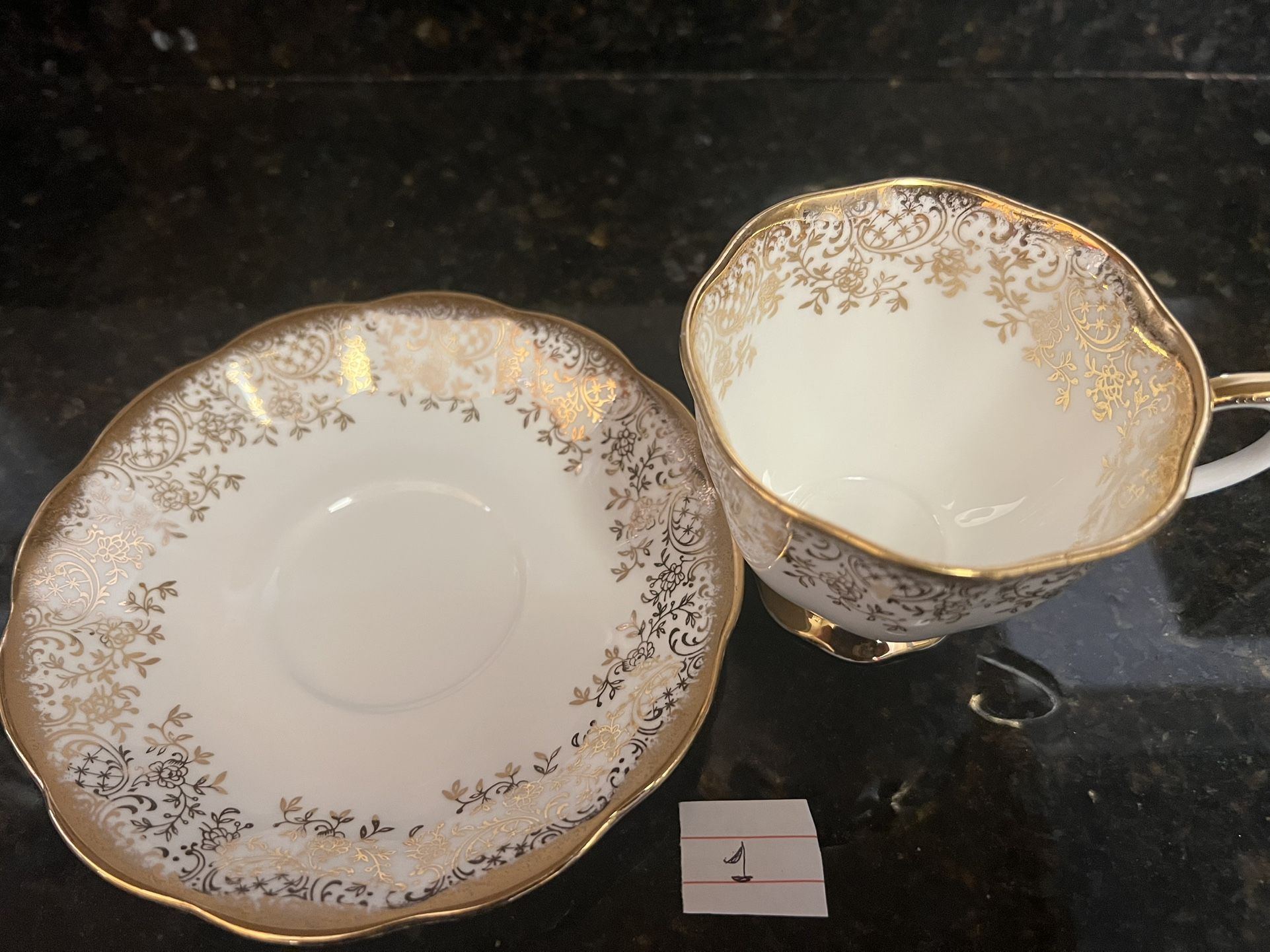 Beautiful teacup and saucer