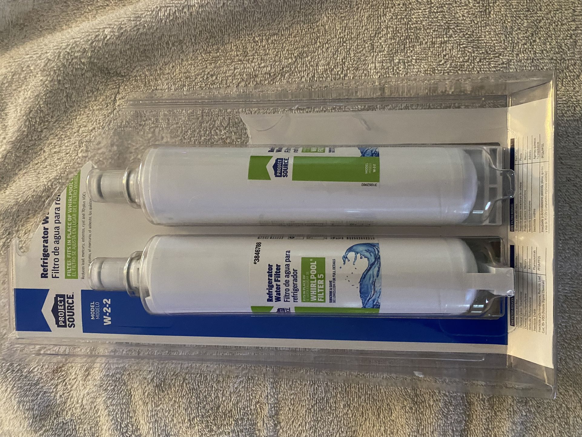Filters 2 Refrigerator Water Filter Project Source Lowe’s NEW
