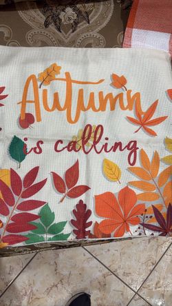 3 fall pillows cases