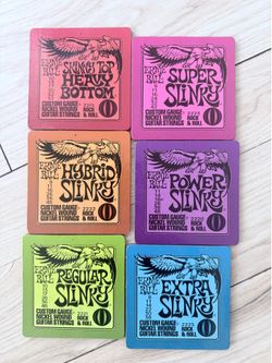 Ernie Ball coasters