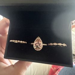 14k Rose Gold Morganite Ring