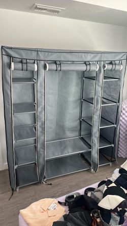 Closet Storage with fabric cover