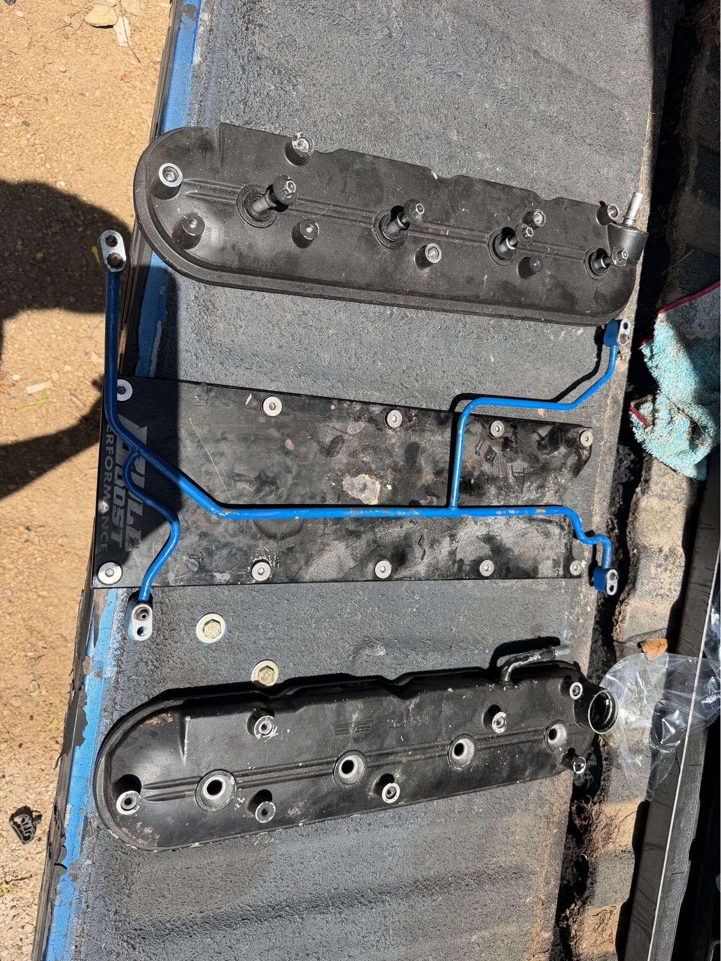 Valve covers & knock sensor delete plate