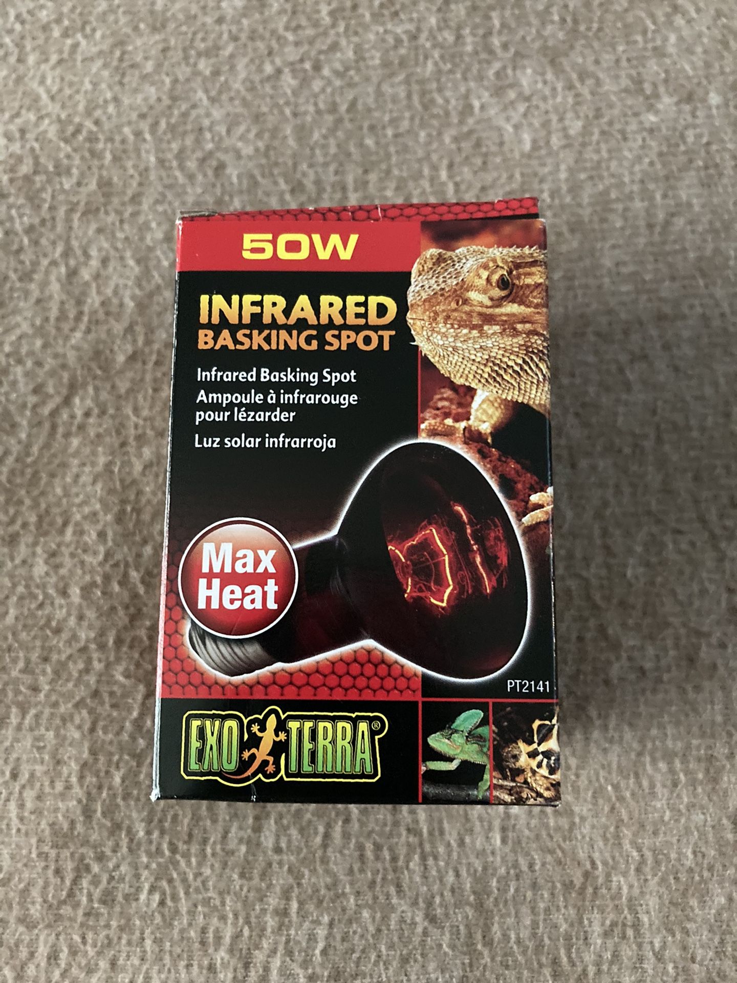 Exo-Terra 50w infrared basking bulb