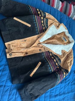 Tuskany Sherpa-Lined Southwestern Leather Jacket