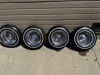 Complete 13x7 wire wheel set