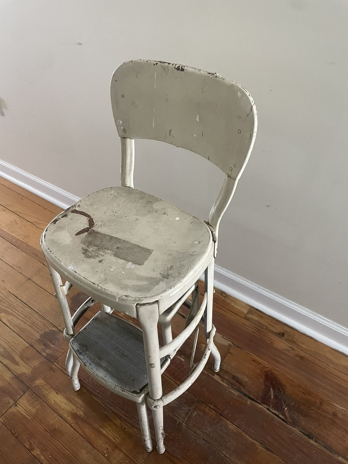 πͺ πͺ πͺ Vintage - ANTIQUE - Cosco Step Stool Counter Chair, Circa 1950βs MADE IN USA πΊπΈ πͺ πͺ