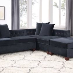 Sectional Sofa + Ottoman