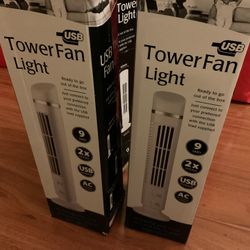 New Mini Tower Fan Light  