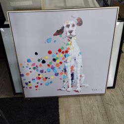 Pet Art Dog In The Wind Canvas