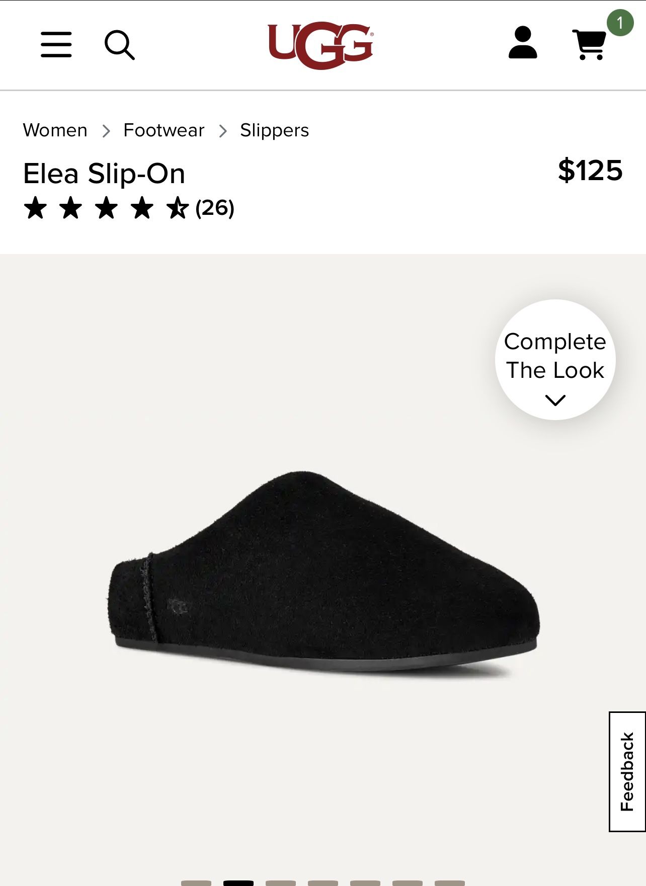 UGG ELEA SLIP ON - Black