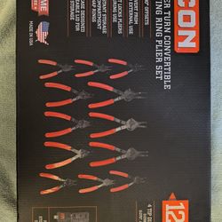 New Icon Quarter Turn Convertible Retaining Ring Pliers Set $150 In store Asking 100$