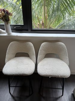 White All Modern Bar Stools