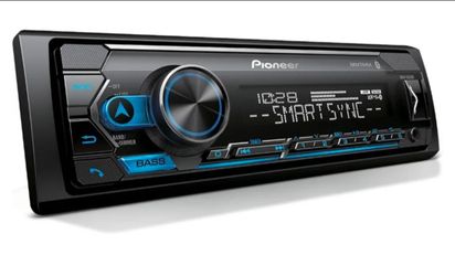 Pioneer MVH-S322BT 1-Din Digital Media Receiver – Bluetooth, USB, Color Change, FLAC, Voice Control, 50W x 4 Output, 13-Band EQ, AM/FM Radio, iPhone/A