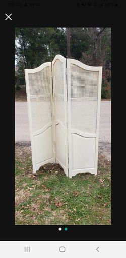 White privacy Screen Room Divider
