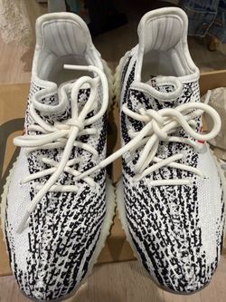 Yeezy 350 Black and White Sneakers