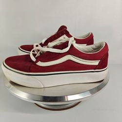 Size 6 US Men's ( 7.5 Women's) burgundy Vans Old Skool sneakers