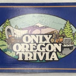 Only Oregon Trivia Board Game 1985 Glen Andresen Blue