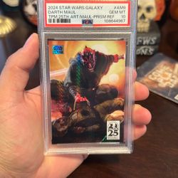 2024 Star Wars Topps Chrome Galaxy Darth Maul Prism PSA 10