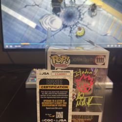 Funko Pop! Jujutsu Kaisen: Yuji Itadori Signed By VA w/ Protector & JSA