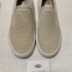 UGG Alameda Sammy Slip-On Sneakers in Beige, Size: 7 (BRAND NEW IN BOX) 