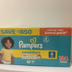 Pampers Swaddled 124 Diapers