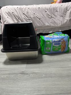 Litter and stainless steel box