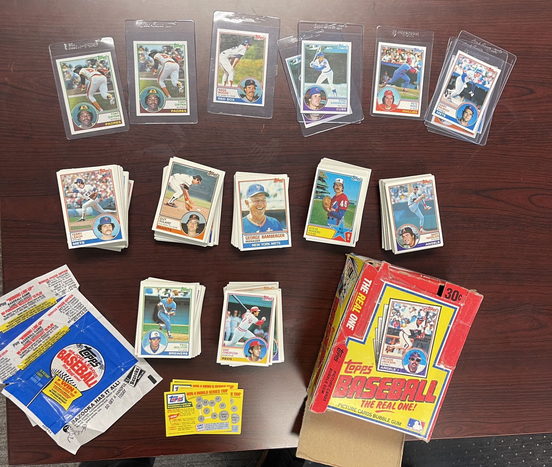 1983 Topps Baseball Near-Complete Set w/ Original Hobby Box (Rookies & Stars!)
