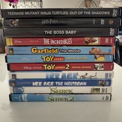 Kids Movies, Used DVDs  $3