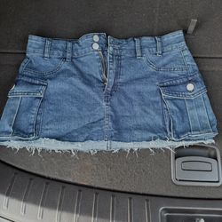 Dark Blue Denim Skirt 🦋