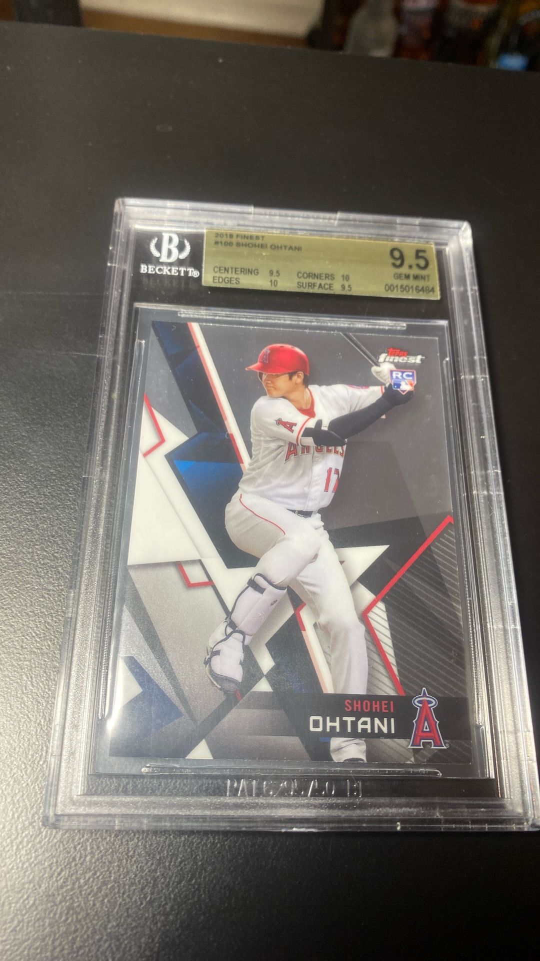 2018 Topps Finest Shohei Ohtani Rookie BGS 9.5++ w/Two 10 Subgrades