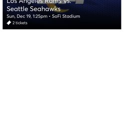 Los Angels Rams Vs Seattle Sea Hawks 
