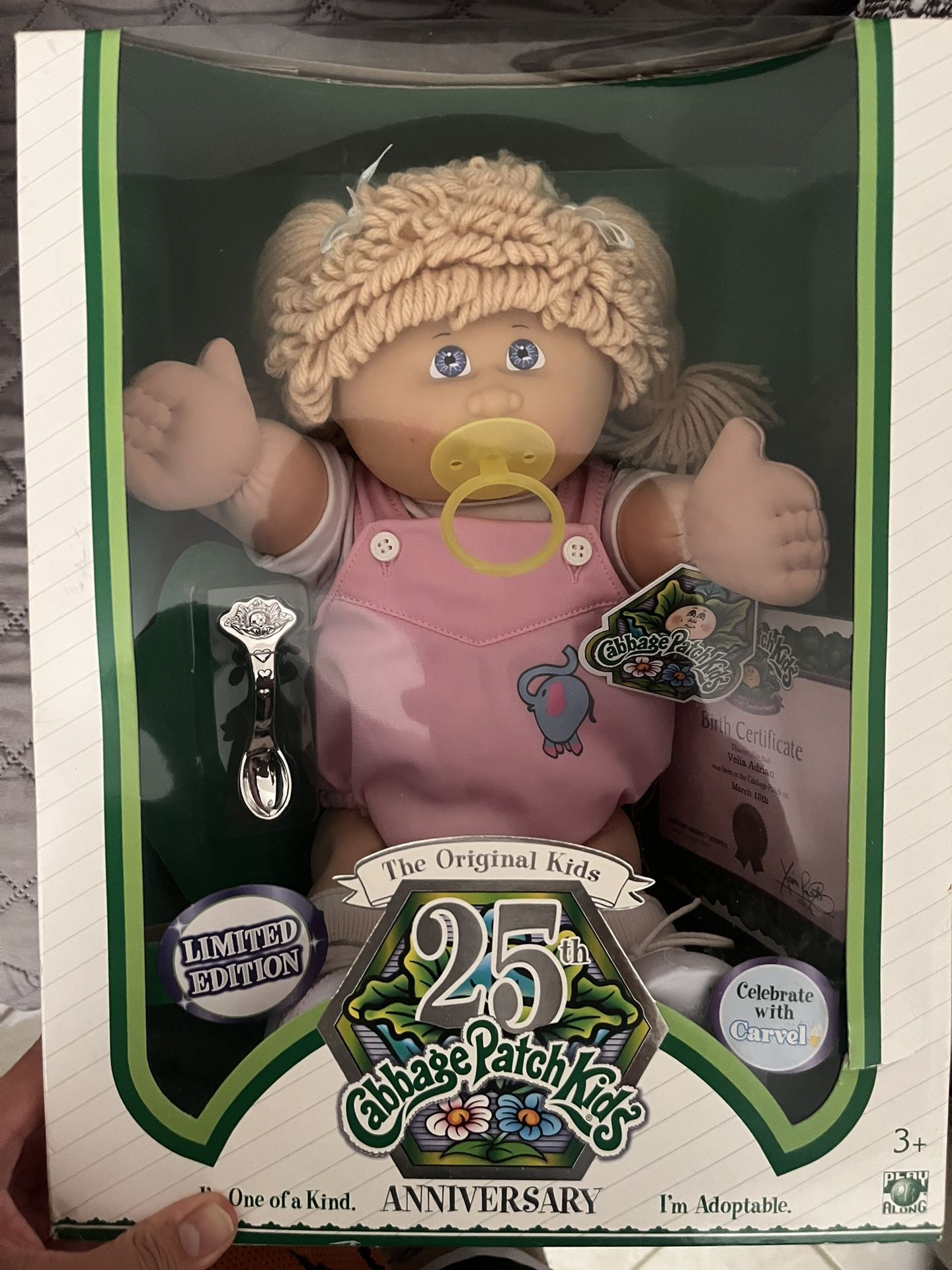 Limited Edition Cabbage Patch Kids Doll. 25th Anniversary Carvel