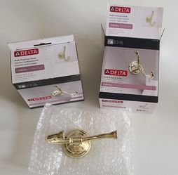 Delta Oakley Collection Multi-Purpose Hook Polished Brass