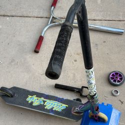 Titanium Scooter Set Includes Extra Parts Shown 