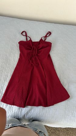 Burgundy dress