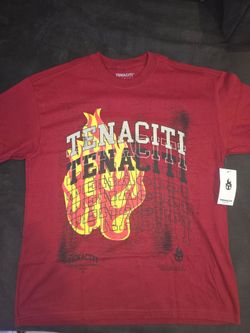 Tenaciti custom t-shirt with tags NEW size Large