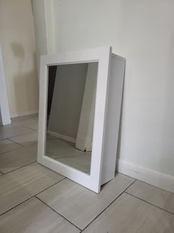 White vanity Mirror for Bathroom.