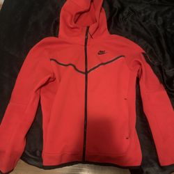 Red Nike Fleece Tech Men Size Small