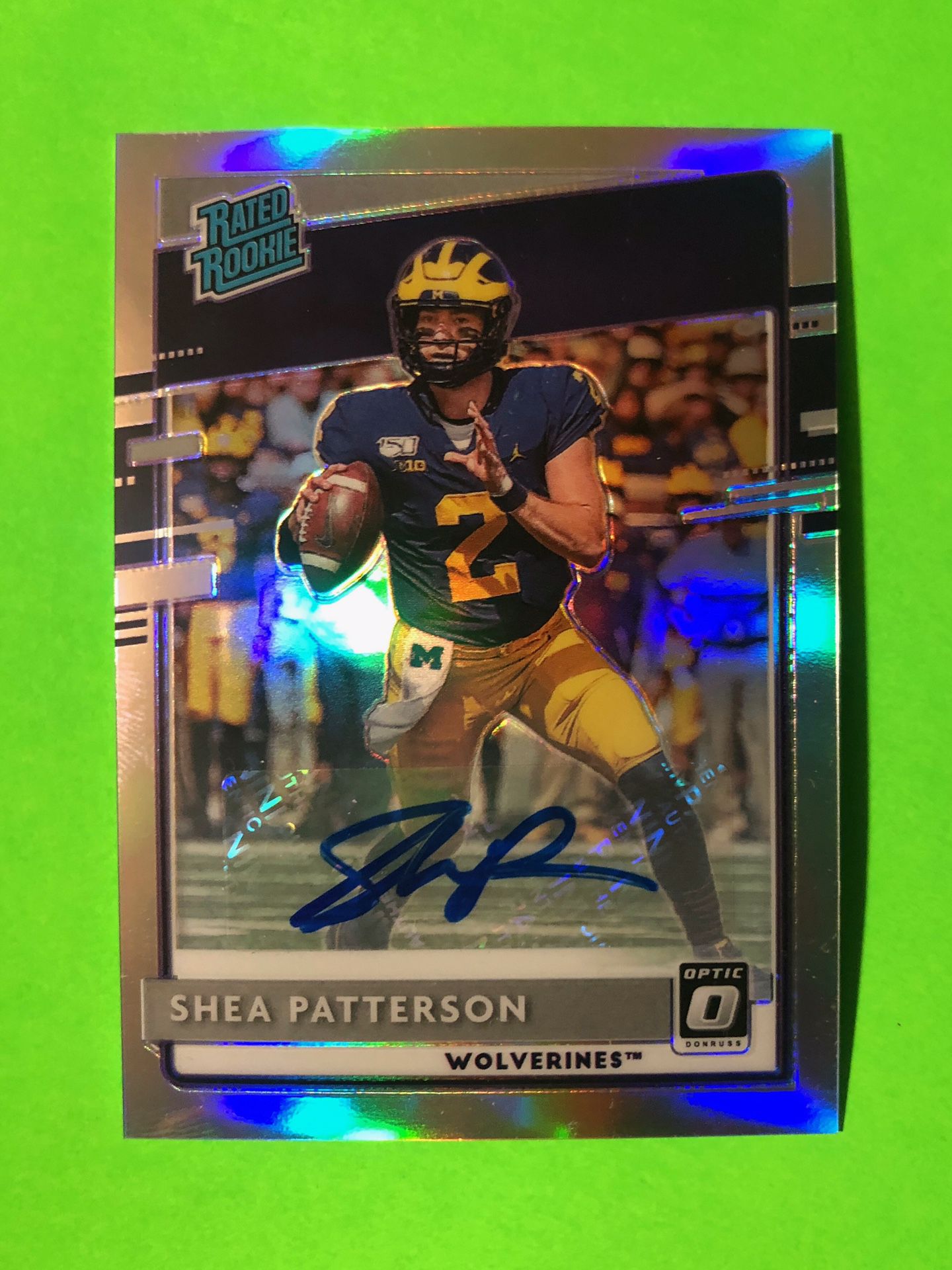Shea Patterson Signed Card
