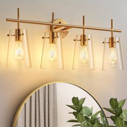 VIFEEY 4 Light Vanity Set Gold Finish NEW factory Sealed