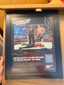 WWE Fanatics Authentic Collectibles – Autographs & Framed Ring Canvas Plaques