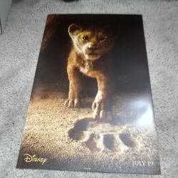 Disney Lion King Collectible Promo Movie Poster