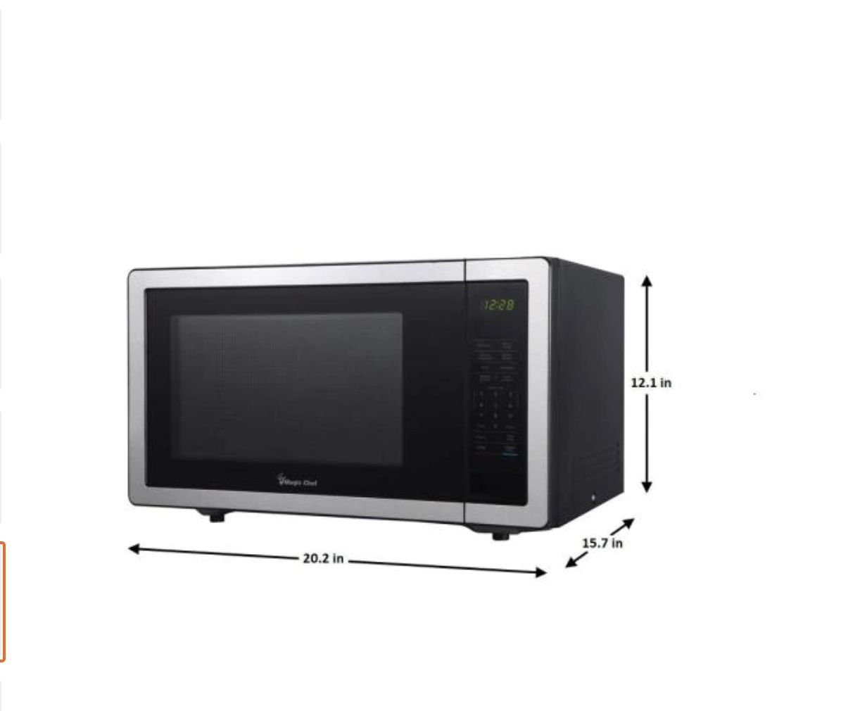 1.1 cu. ft. Countertop Microwave in Stainless Steel with Gray Cavity